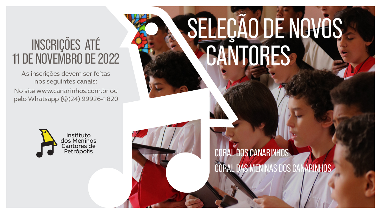 Inscrições abertas para o curso gratuito de introdução musical dos Canarinhos
