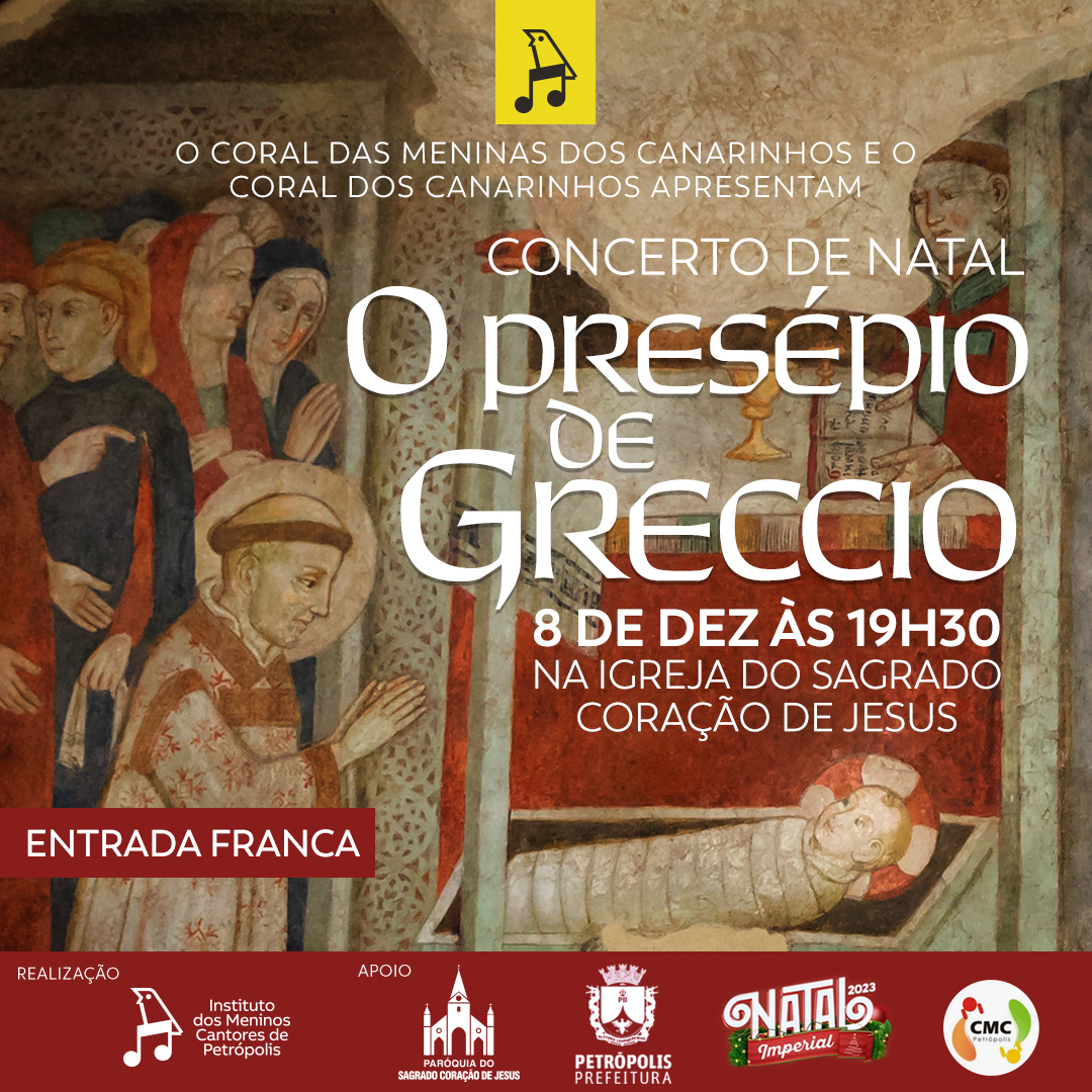 Canarinhos de Petrópolis recria o Presépio de Greccio em seu Concerto Especial de Natal!