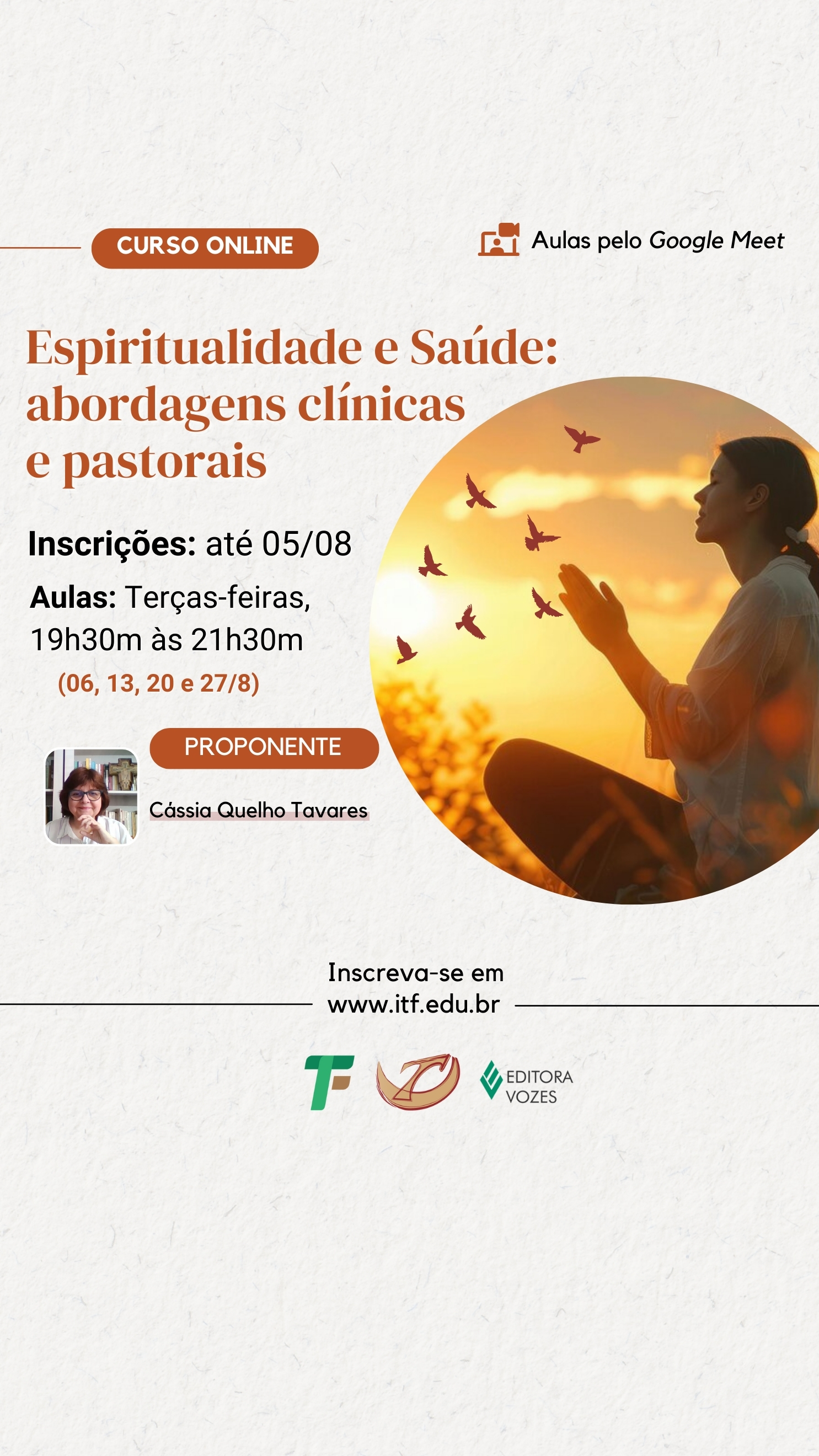 Curso Online - Espiritualidade e Saúde: abordagens clínicas e pastorais