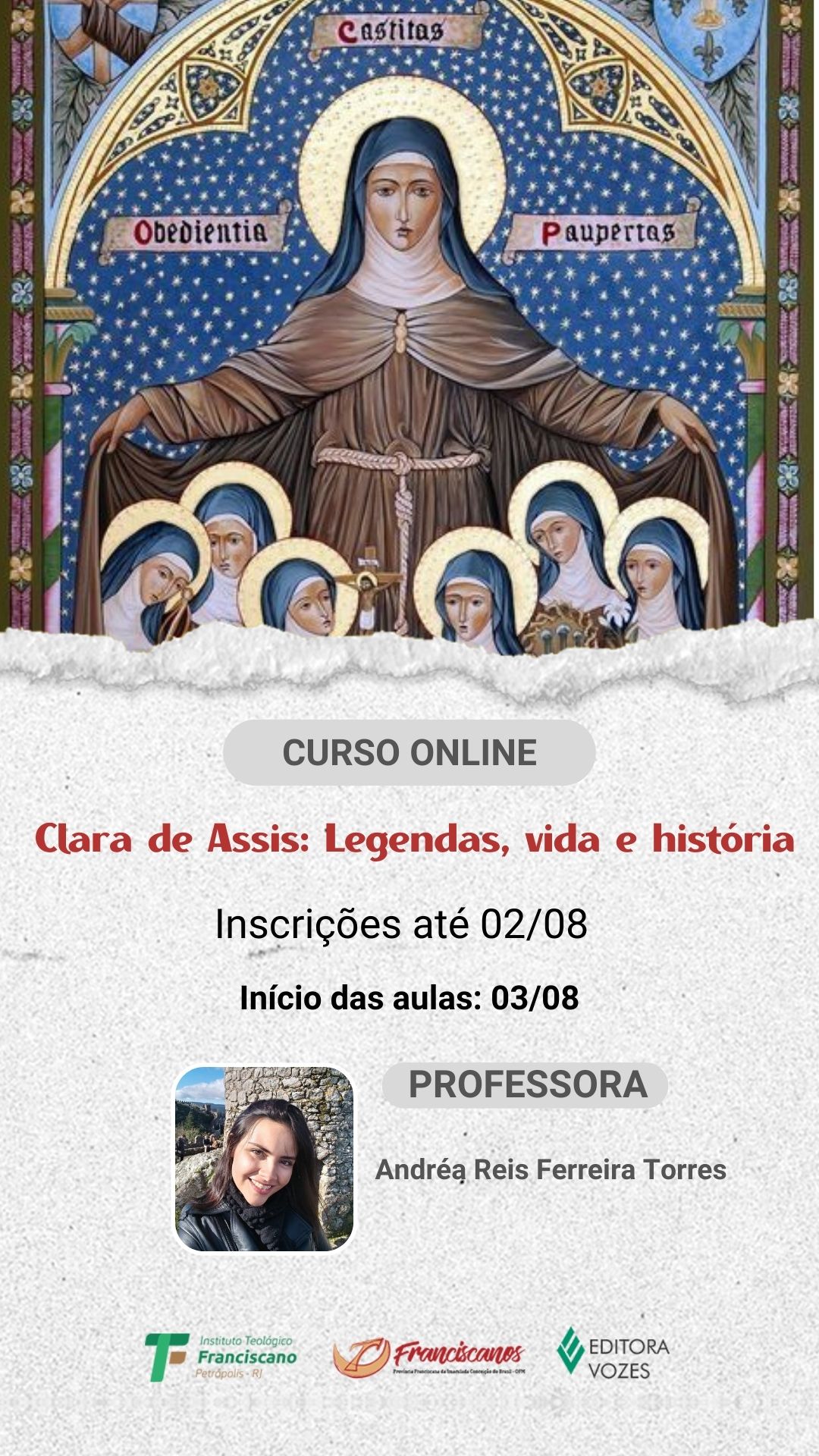 Clara de Assis: Legendas, vida e história